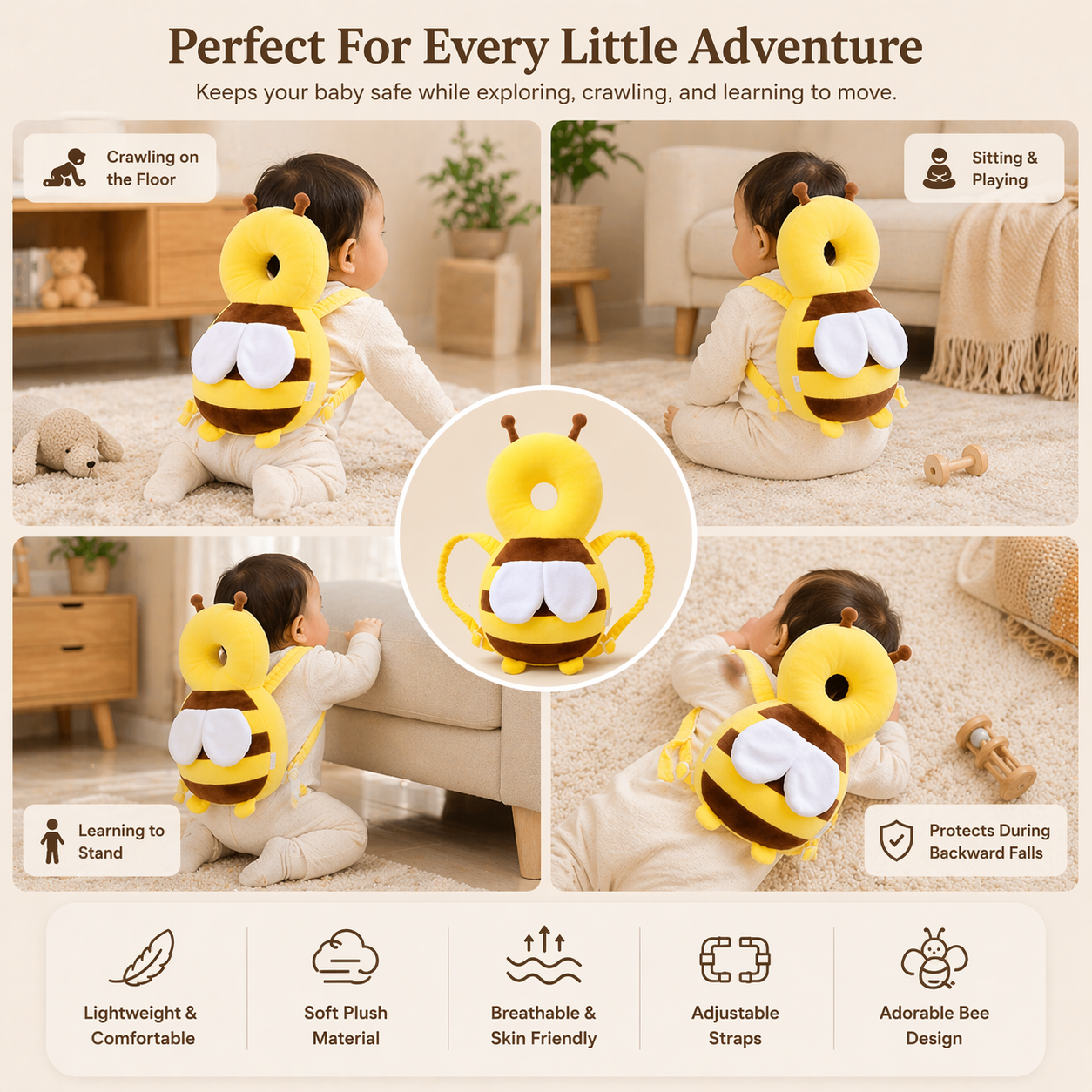 Baby Head Protector Cushion