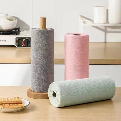Premium Reusable Microfiber Cleaning Cloth Roll