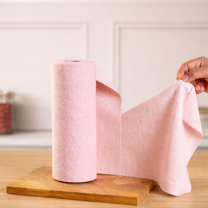 Premium Reusable Microfiber Cleaning Cloth Roll