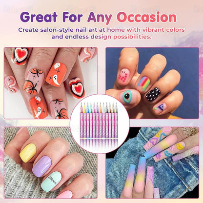 Nail Art Pens Set 12 Colors