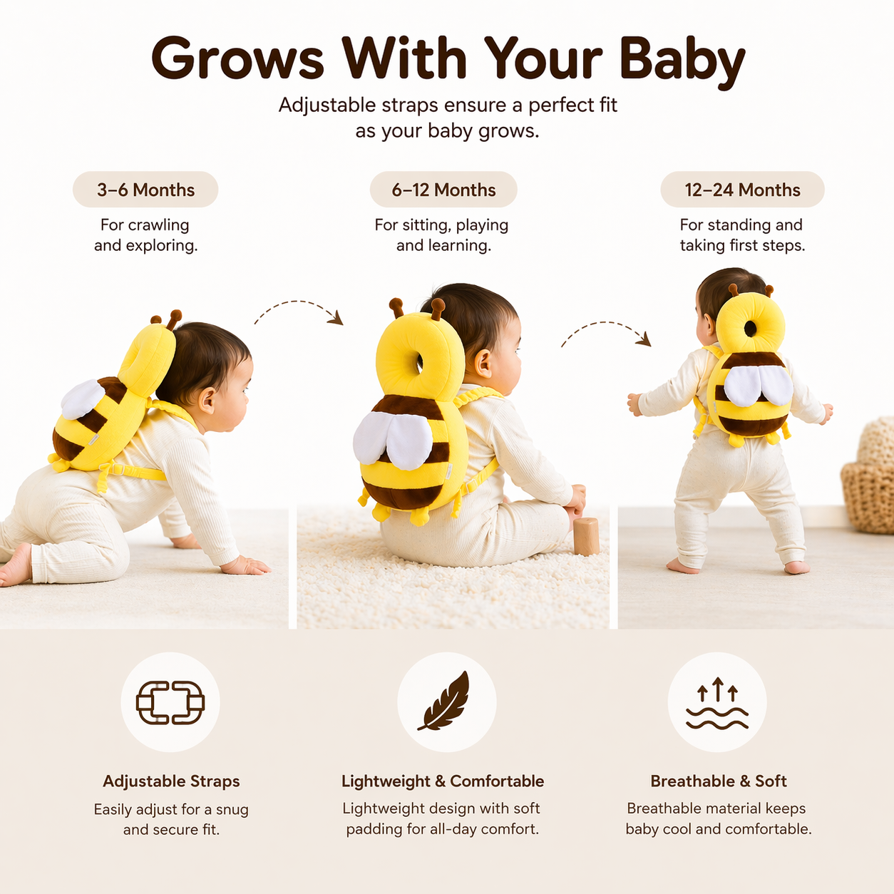Baby Head Protector Cushion