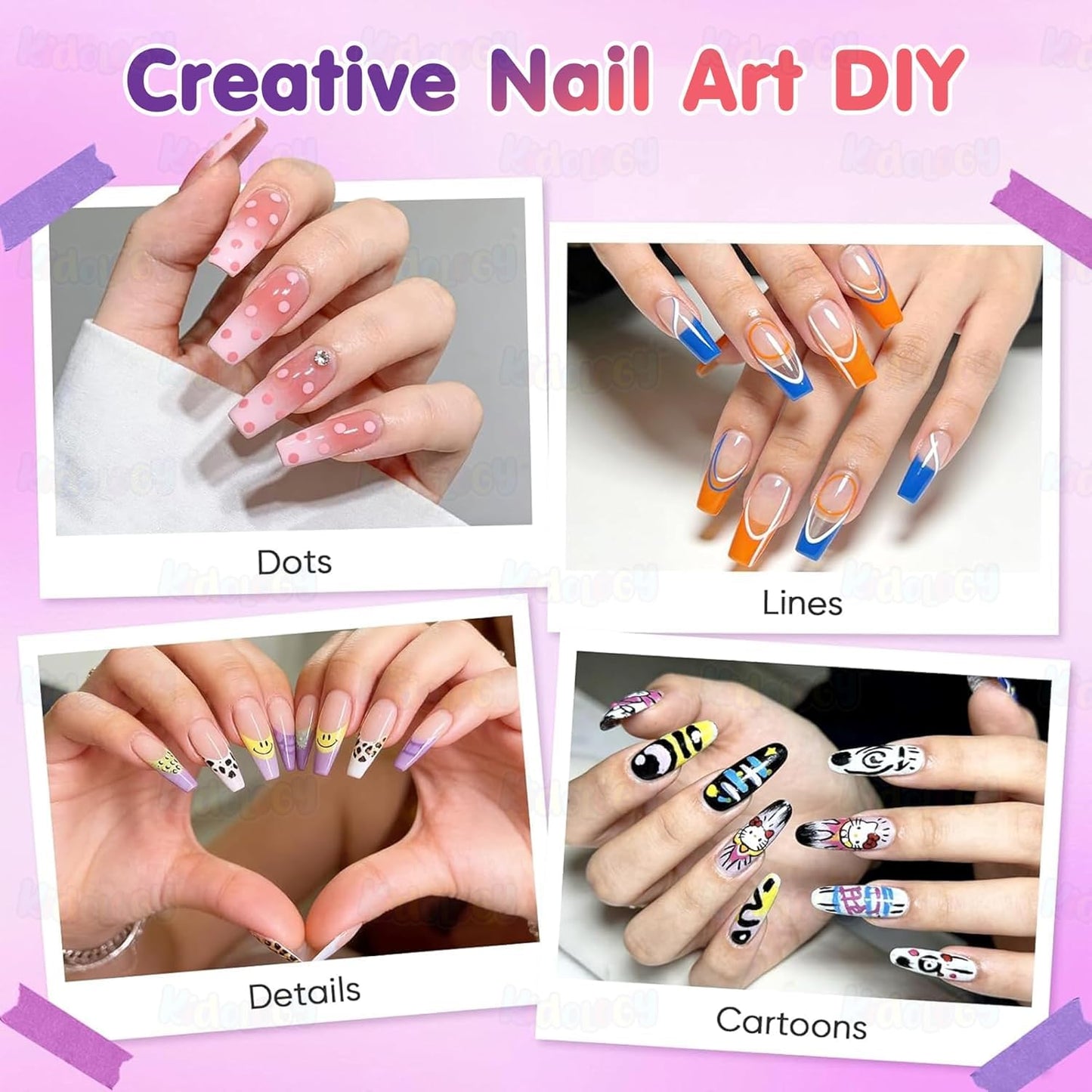 Nail Art Pens Set 12 Colors