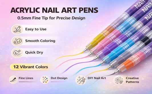 Nail Art Pens Set 12 Colors