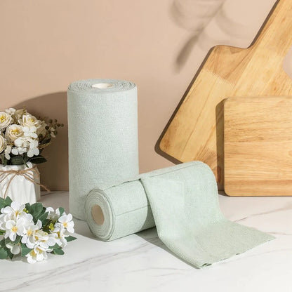 Premium Reusable Microfiber Cleaning Cloth Roll